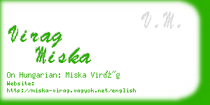 virag miska business card